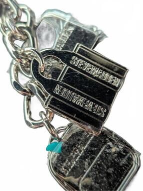 Steve Madden Silver Tone Keychain Charm